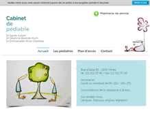 Tablet Screenshot of pediatre-vevey.ch